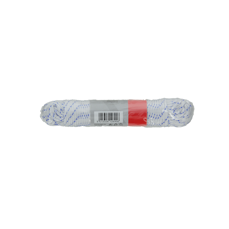 Afbeelding laden in galerijviewer, Mack 1014930 - pp gevlochten wit blauw streng2mm 20m | 5 stuks