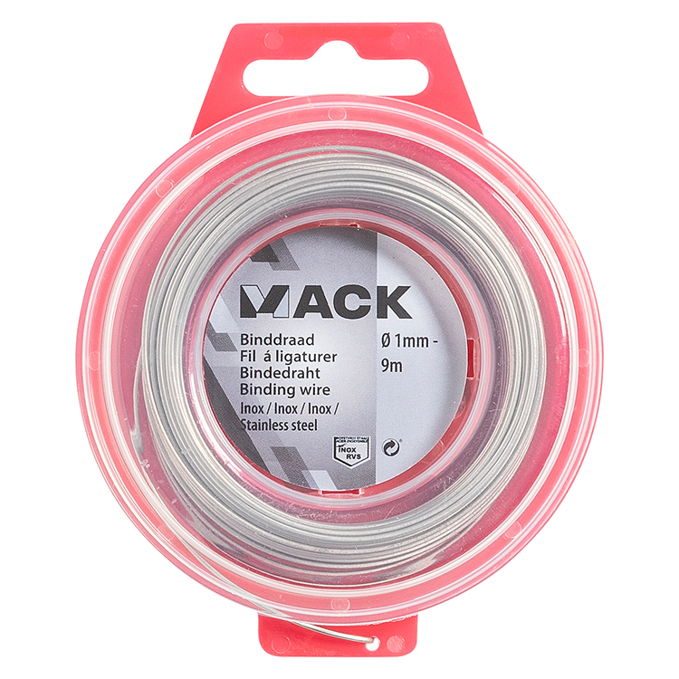 Afbeelding laden in galerijviewer, Mack 1015188 - binddraad inox hobby ø1mm - 9m | 6 stuks
