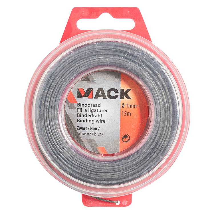 Laden Sie das Bild in Galerie -Viewer, Mack 1015189 - binddraad zwart getemp. hobby ø1mm - 15m | 6 stuks