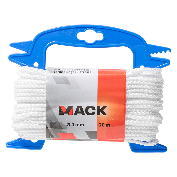 Afbeelding laden in galerijviewer, Mack 1013962 - multilon touw wit haspel 4mm 20m | 5 stuks