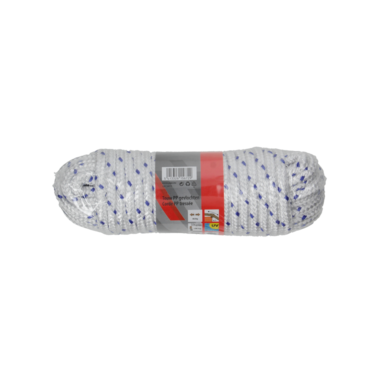 Afbeelding laden in galerijviewer, Mack 1013977 - pp gevlochten wit blauw streng8mm 15m | 5 stuks