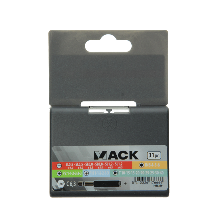 Laden Sie das Bild in Galerie -Viewer, Mack 1018319 - schroefbit set 31 delig | 5 stuks