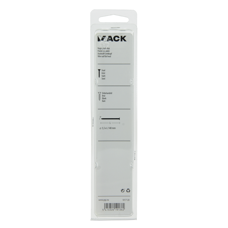 Afbeelding laden in galerijviewer, Mack 1017128 - nagel platte kop 180 gr 5,5 x 140 mm | 10 stuks