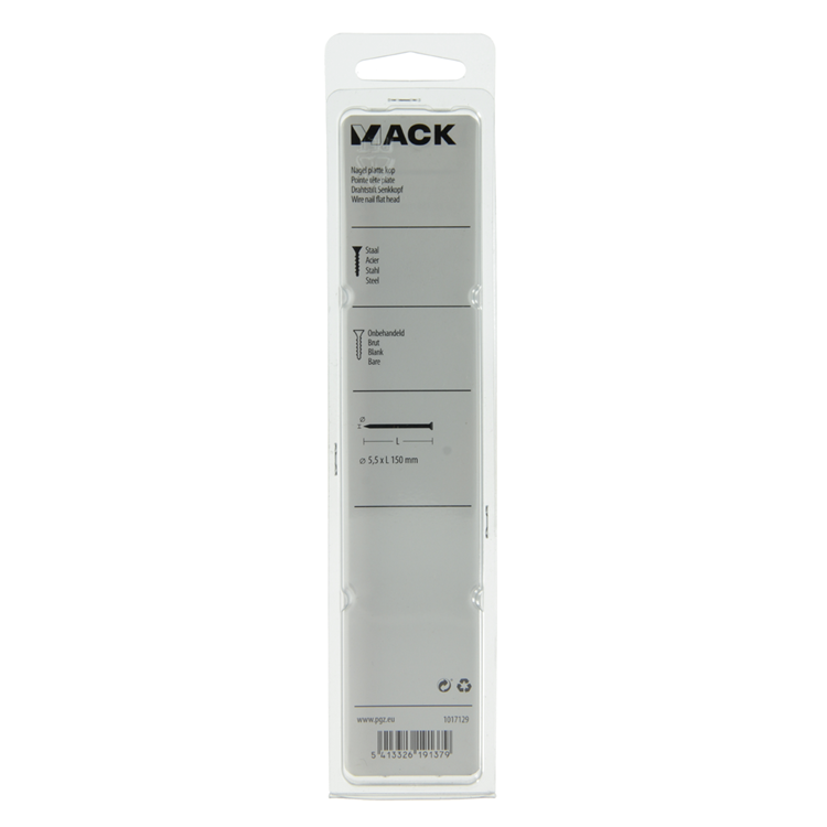 Afbeelding laden in galerijviewer, Mack 1017129 - nagel platte kop 180 gr 5,5 x 150 mm | 5 stuks