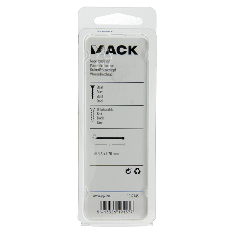 Afbeelding laden in galerijviewer, Mack 1017145 - nagel ronde kop 150 gr 3,5 x 70 mm | 5 stuks