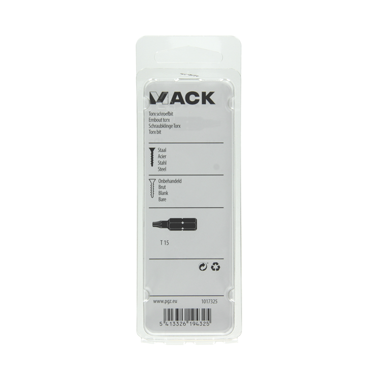 Afbeelding laden in galerijviewer, Mack 1017325 - torx schroefbit staal onbehandeld 2 st t 15 | 10 stuks