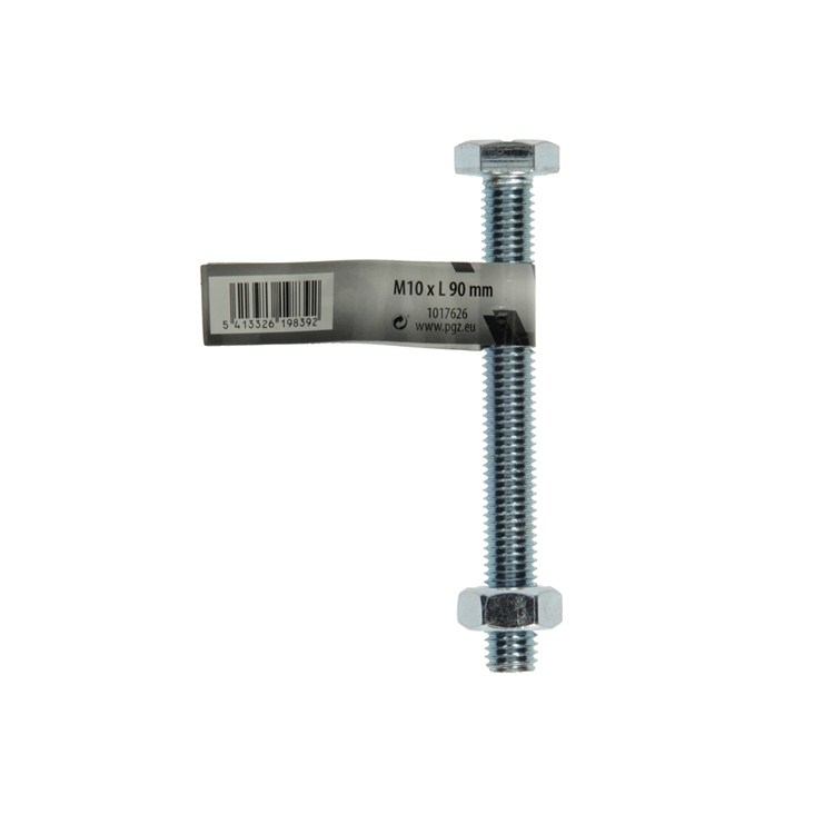 Afbeelding laden in galerijviewer, Mack 1017626 - tapbout + moer staal verzinkt 1 st m10 x 90 mm | 10 stuks