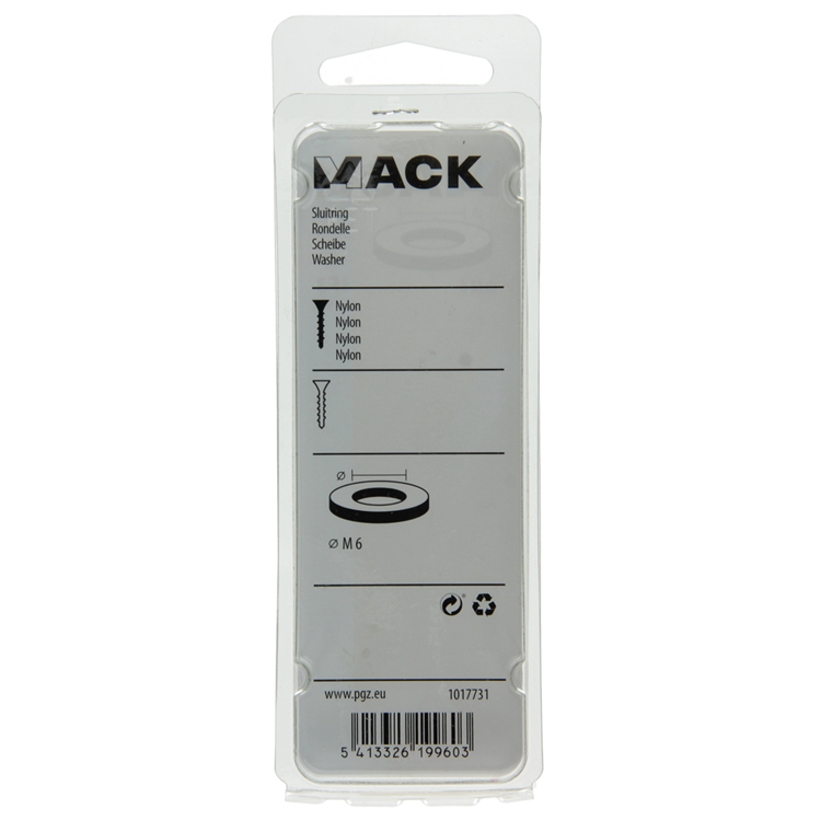 Afbeelding laden in galerijviewer, Mack 1017731 - sluitring nylon 9 st m6 | 10 stuks