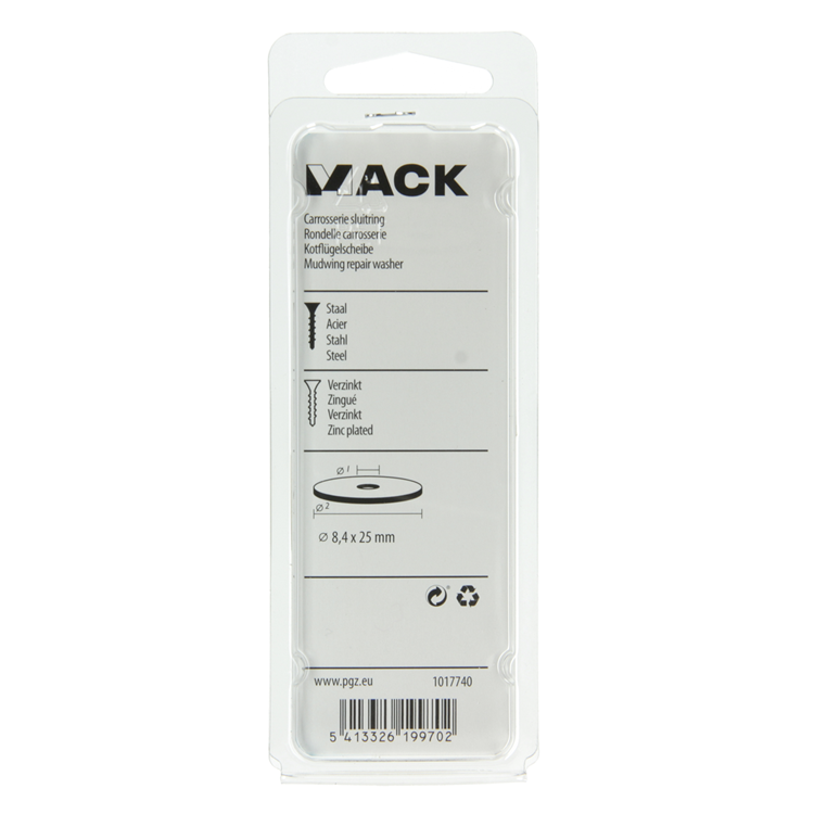 Afbeelding laden in galerijviewer, Mack 1017740 - carrosserie sluitring verzinkt18 st 8,4 x 25 mm | 10 stuks