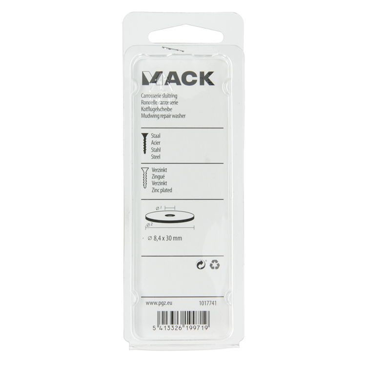 Afbeelding laden in galerijviewer, Mack 1017741 - carrosserie sluitring verzinkt12 st 8,4 x 30 mm | 10 stuks