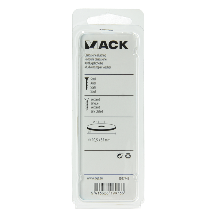 Afbeelding laden in galerijviewer, Mack 1017743 - carrosserie sluitring verzinkt8 st 10,5 x 35 mm | 10 stuks