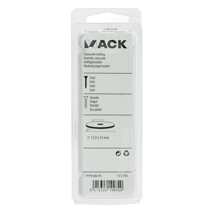 Afbeelding laden in galerijviewer, Mack 1017744 - carrosserie sluitring verzinkt8 st 13,0 x 35 mm | 10 stuks