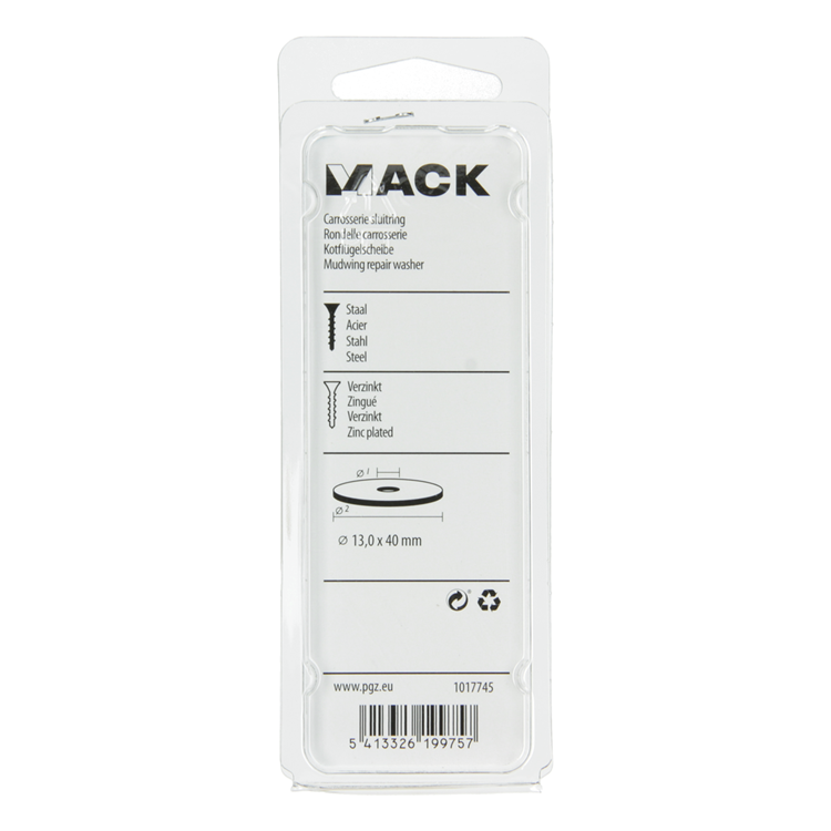 Afbeelding laden in galerijviewer, Mack 1017745 - carrosserie sluitring verzinkt6 st 13,0 x 40 mm | 5 stuks