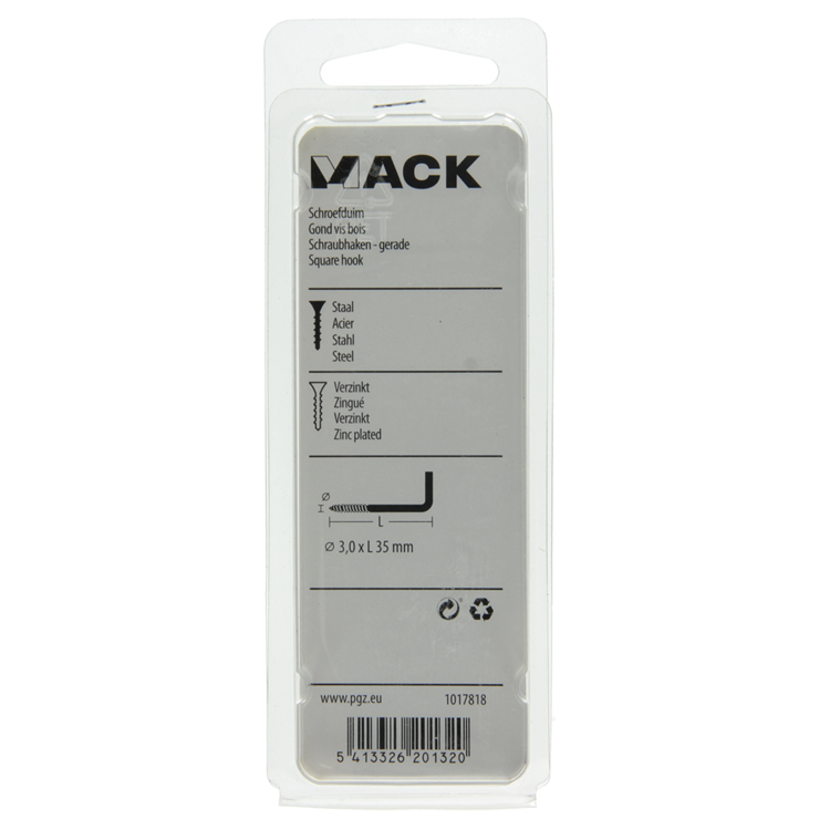 Afbeelding laden in galerijviewer, Mack 1017818 - schroefduim staal verzinkt 15 st 3,0 x 35 mm | 10 stuks
