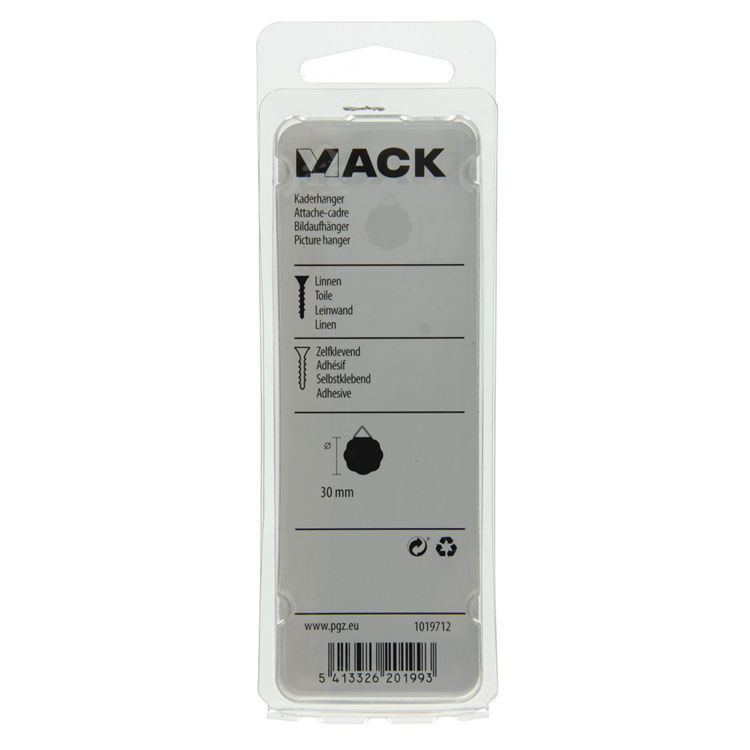 Afbeelding laden in galerijviewer, Mack 1019712 - linnen kaderhanger zelfklevend6 st 30 mm | 10 stuks