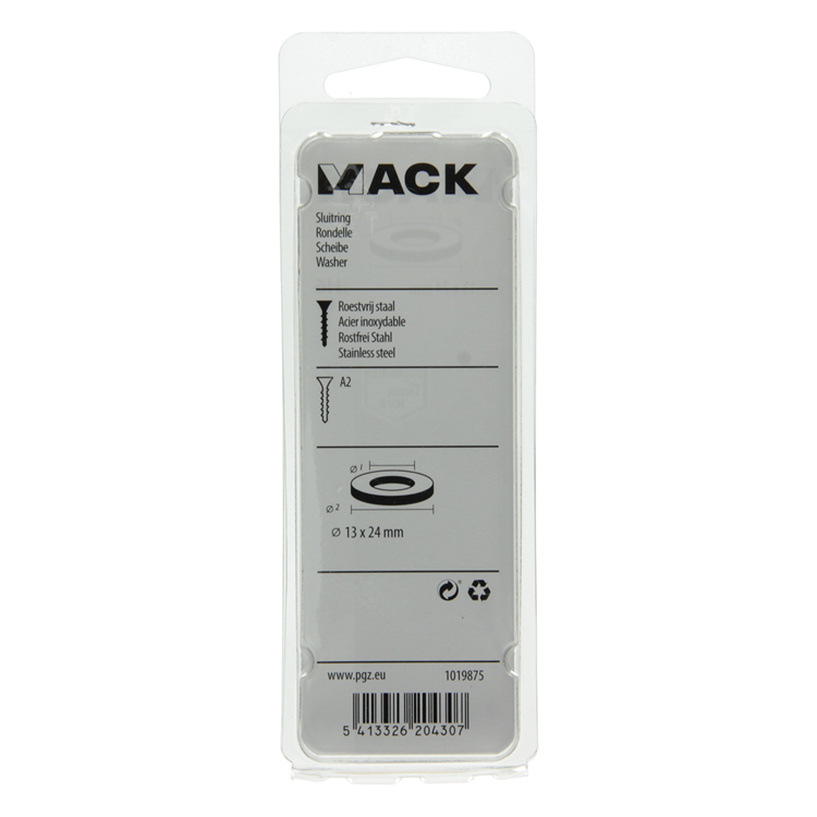 Afbeelding laden in galerijviewer, Mack 1019875 - sluitring inox a2 6 st m12 | 10 stuks