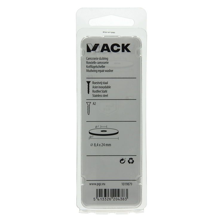 Afbeelding laden in galerijviewer, Mack 1019879 - carrosserie sluitring inox a2 4 st 8,4x24 | 10 stuks