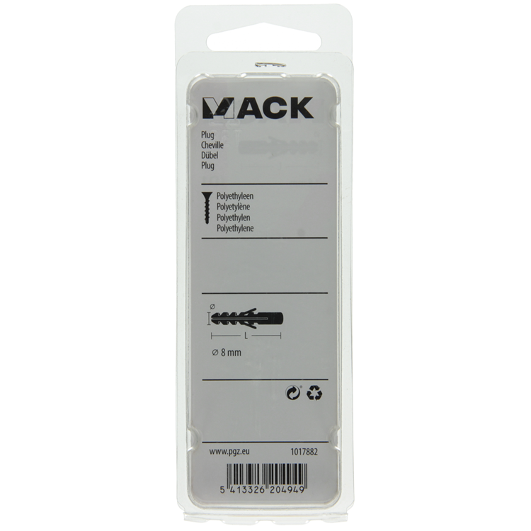 Afbeelding laden in galerijviewer, Mack 1017882 - plug polyethyleen 15 st 8 mm | 5 stuks