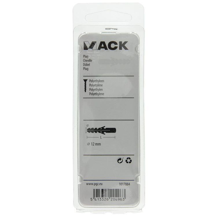 Afbeelding laden in galerijviewer, Mack 1017884 - plug polyethyleen 6 st 12 mm | 5 stuks