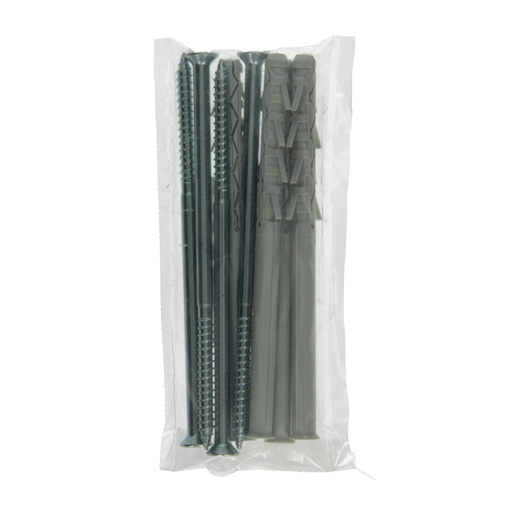 Afbeelding laden in galerijviewer, Mack 1019931 - kozijnplug lange exp. polyam. + schr 4st 10 x 160 mm | 5 stuks