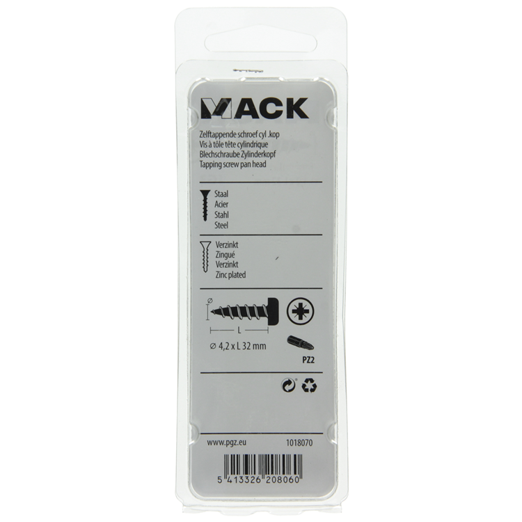 Afbeelding laden in galerijviewer, Mack 1018070 - zelftappende schroef cylkop verz. 35 st 4,2 x 32 mm | 5 stuks