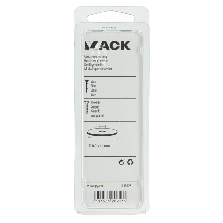 Afbeelding laden in galerijviewer, Mack 1018125 - carrosserie sluitring verzinkt55 st 6,5 x 25 mm | 5 stuks