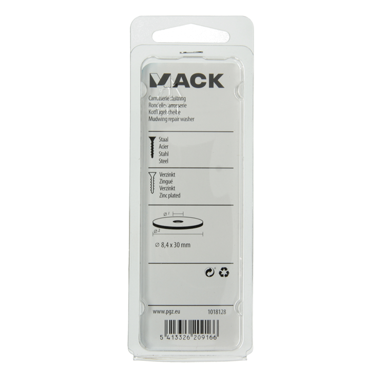 Afbeelding laden in galerijviewer, Mack 1018128 - carrosserie sluitring verzinkt40 st 8,4 x 30 mm | 5 stuks