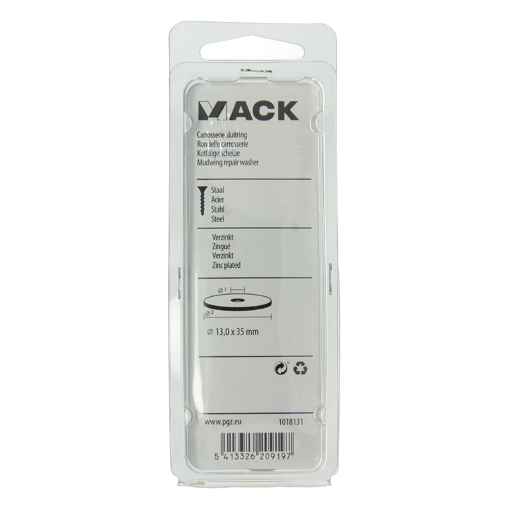 Afbeelding laden in galerijviewer, Mack 1018131 - carrosserie sluitring verzinkt25 st 13,0 x 35 mm | 5 stuks