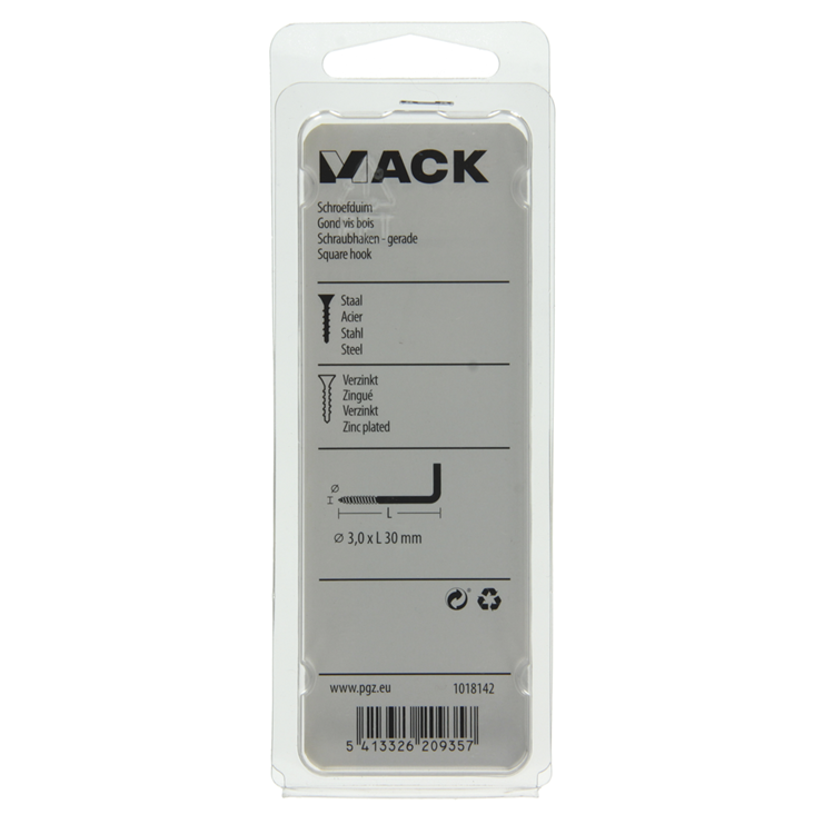 Afbeelding laden in galerijviewer, Mack 1018142 - schroefduim staal verzinkt 50 st 3,0 x 30 mm | 5 stuks