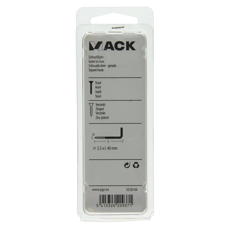 Afbeelding laden in galerijviewer, Mack 1018144 - schroefduim staal verzinkt 30 st 3,5 x 40 mm | 5 stuks
