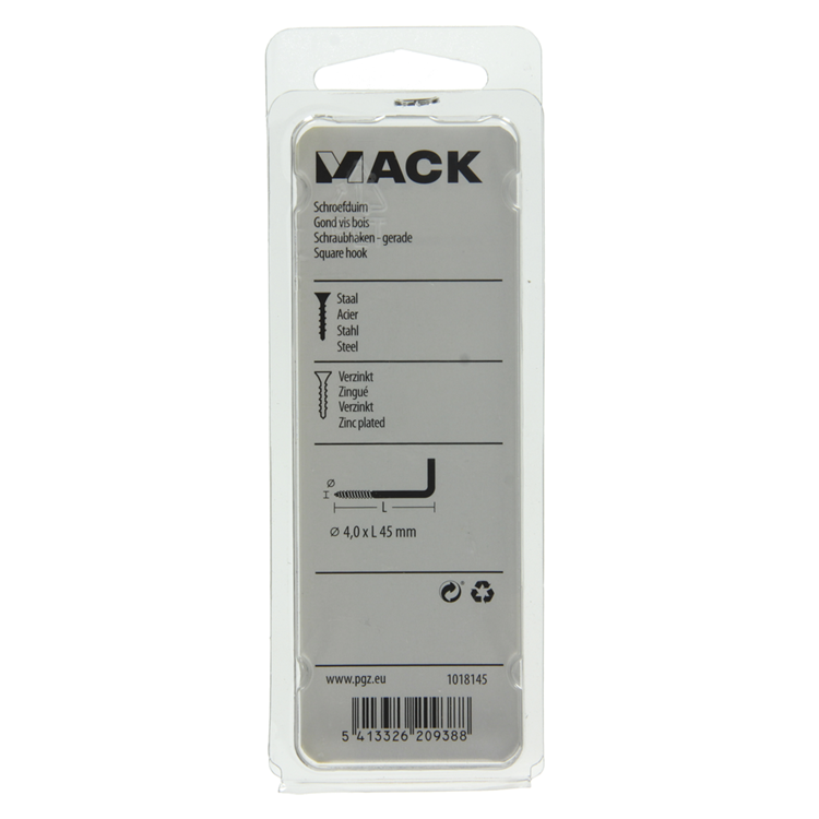 Afbeelding laden in galerijviewer, Mack 1018145 - schroefduim staal verzinkt 26 st 4,0 x 45 mm | 5 stuks