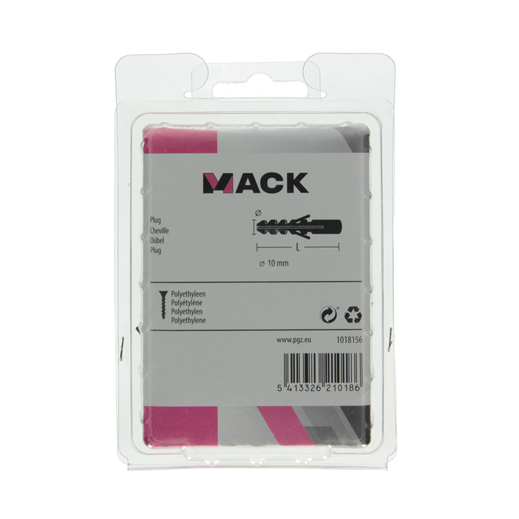 Afbeelding laden in galerijviewer, Mack 1018156 - plug polyethyleen 50 st 10mm | 3 stuks