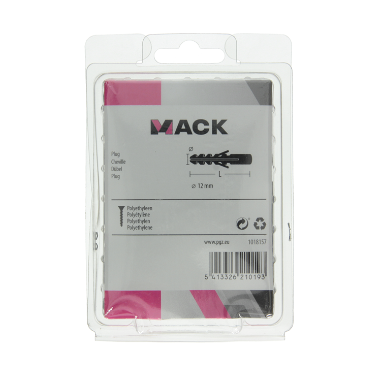 Afbeelding laden in galerijviewer, Mack 1018157 - plug polyethyleen 25 st 12mm | 3 stuks