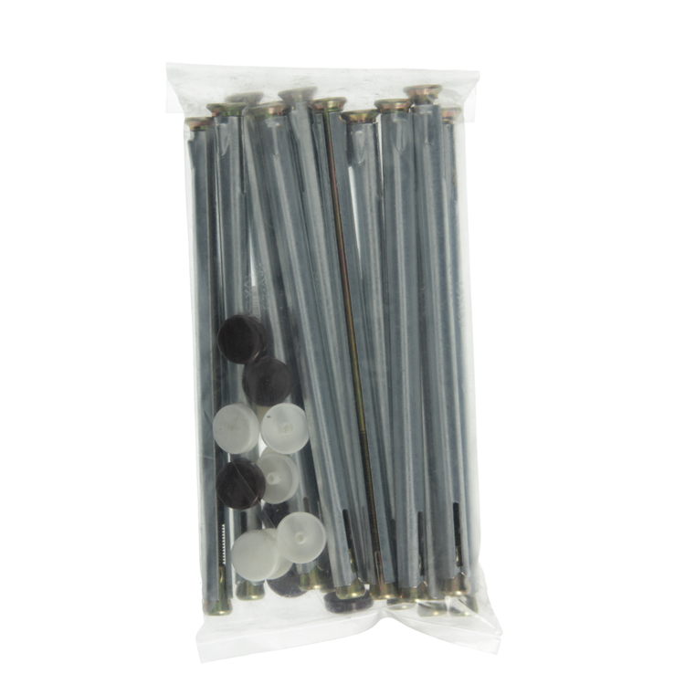 Afbeelding laden in galerijviewer, Mack 1018173 - metalen kozijnplug staal verzinkt 12 st 10 x 150 mm | 5 stuks