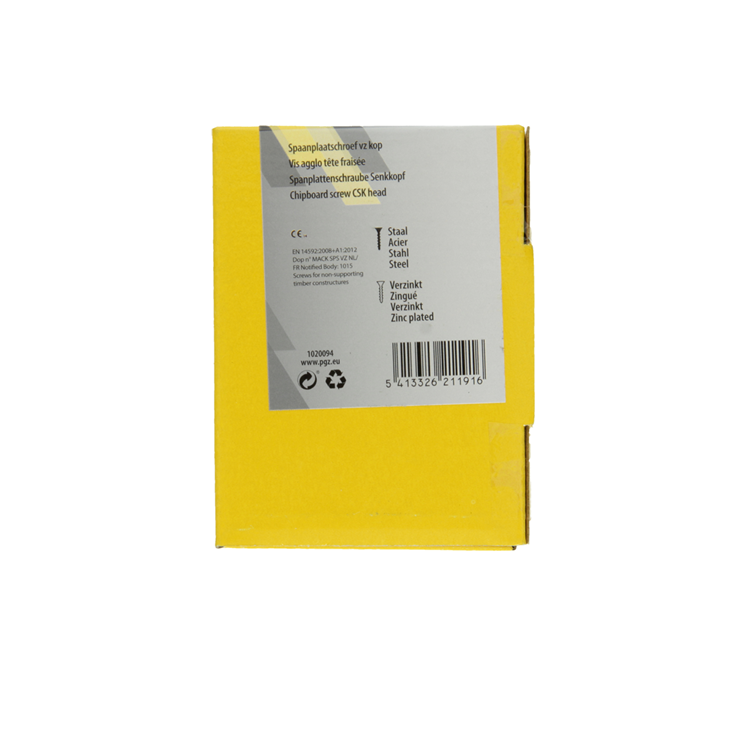 Afbeelding laden in galerijviewer, Mack 1020094 - spaanplaatschroef vz kop geelvz 200 st 4,0 x 40 mm | 5 stuks
