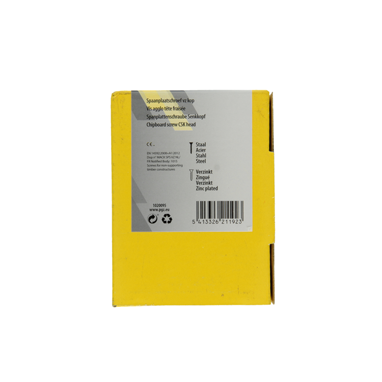 Afbeelding laden in galerijviewer, Mack 1020095 - spaanplaatschroef vz kop geel vz 200 st 4,0 x 45 mm | 5 stuks