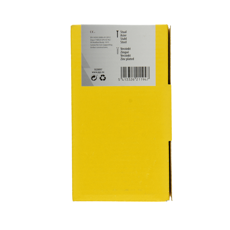 Afbeelding laden in galerijviewer, Mack 1020097 - spaanplaatschroef vz kop geelvz 200 st 4,0 x 60 mm | 2 stuks