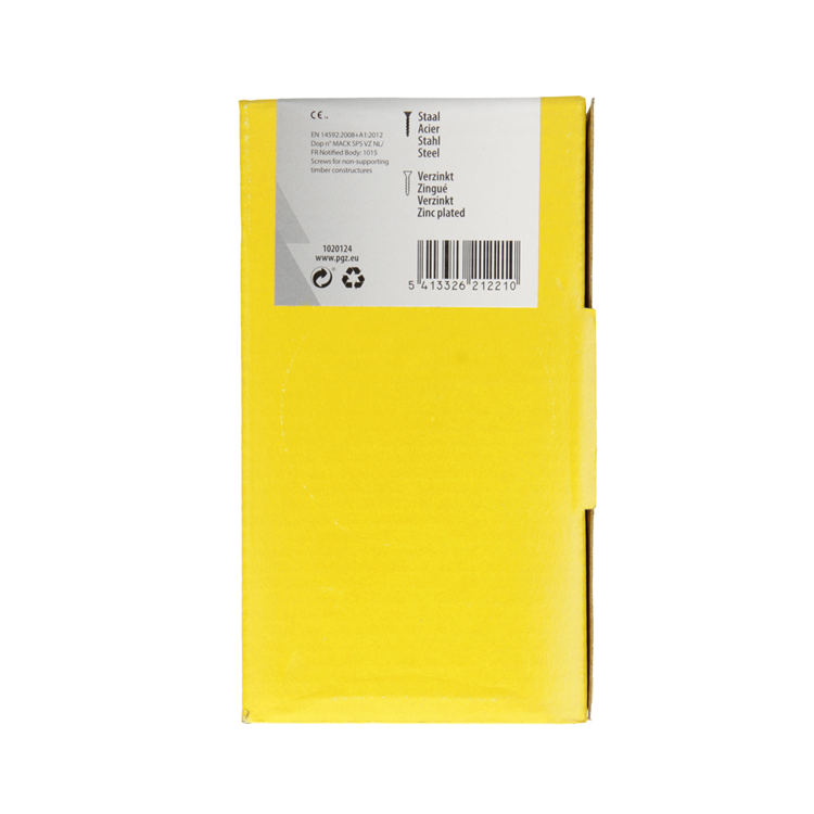Afbeelding laden in galerijviewer, Mack 1020124 - spaanplaatschroef vz kop geel vz 100 st 6,0 x 70 mm | 2 stuks