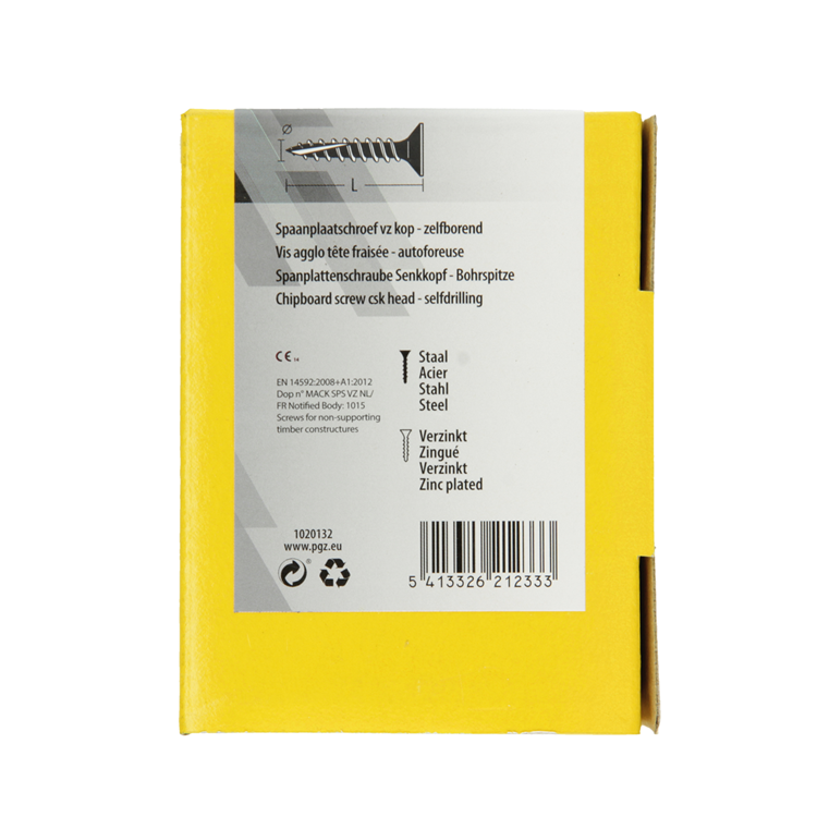 Afbeelding laden in galerijviewer, Mack 1020132 - spaanplaatschroef vz kp-zelfb.gvz 200st 3,5 x 35 mm | 5 stuks