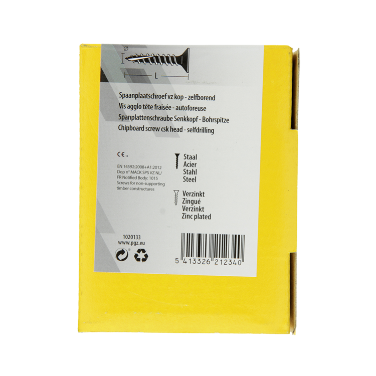 Afbeelding laden in galerijviewer, Mack 1020133 - spaanplaatschroef vz kp-zelfb.gvz 200st 3,5 x 40 mm | 5 stuks