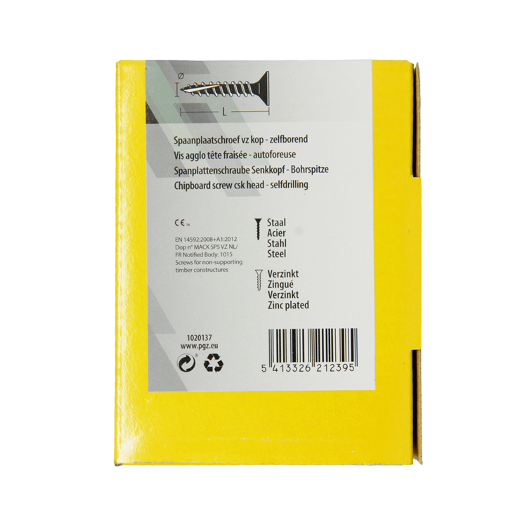 Afbeelding laden in galerijviewer, Mack 1020137 - spaanplaatschroef vz kp-zelfb.gvz 200st 4,0 x 30 mm | 5 stuks