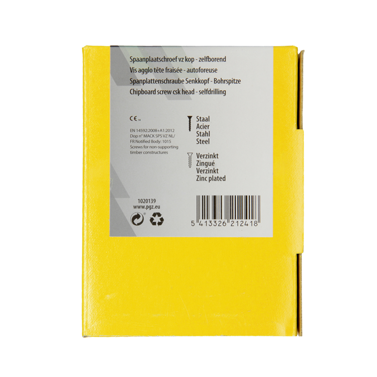 Afbeelding laden in galerijviewer, Mack 1020139 - spaanplaatschroef vz kp-zelfb.gvz 200st 4,0 x 40 mm | 5 stuks