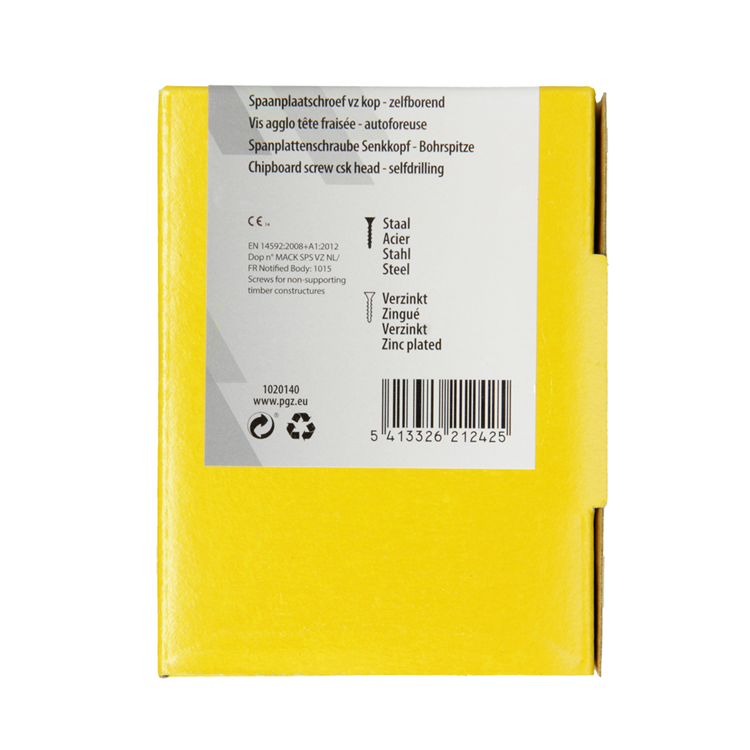 Afbeelding laden in galerijviewer, Mack 1020140 - spaanplaatschroef vz kp-zelfb.gvz 200st 4,0 x 45 mm | 5 stuks