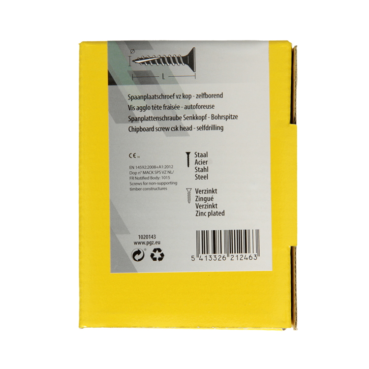 Afbeelding laden in galerijviewer, Mack 1020143 - spaanplaatschroef vz kp-zelfb.gvz 200st 4,5 x 30 mm | 5 stuks