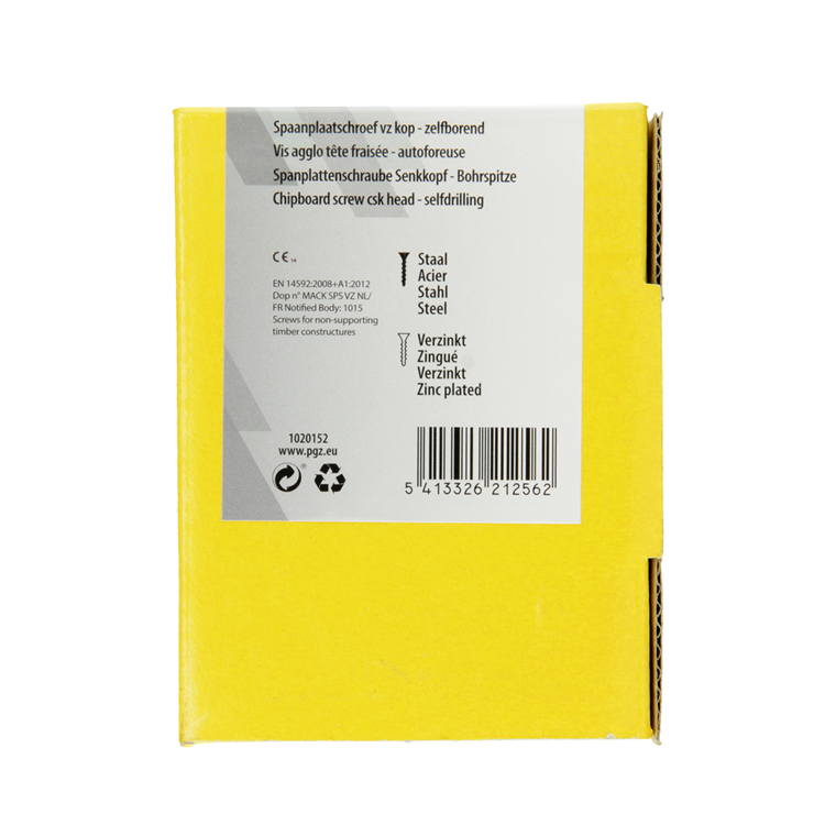 Afbeelding laden in galerijviewer, Mack 1020152 - spaanplaatschroef vz kp-zelfb.gvz 100st 5,0 x 50 mm | 5 stuks