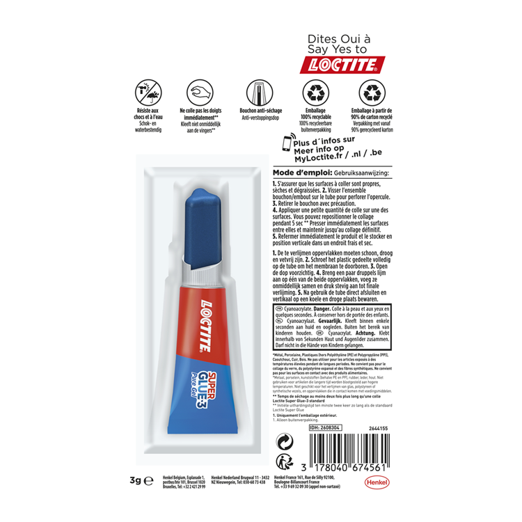 Afbeelding laden in galerijviewer, Loctite 1069859 - pure gel 3g | 12 stuks