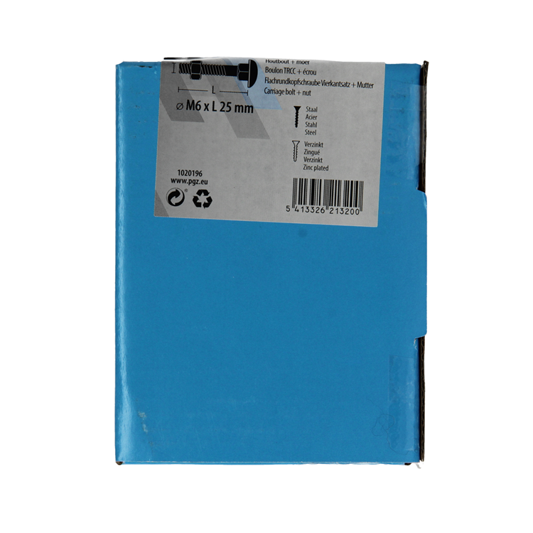 Afbeelding laden in galerijviewer, Mack 1020196 - houtbout + moer verzinkt 32 stm6 x 25 mm | 5 stuks