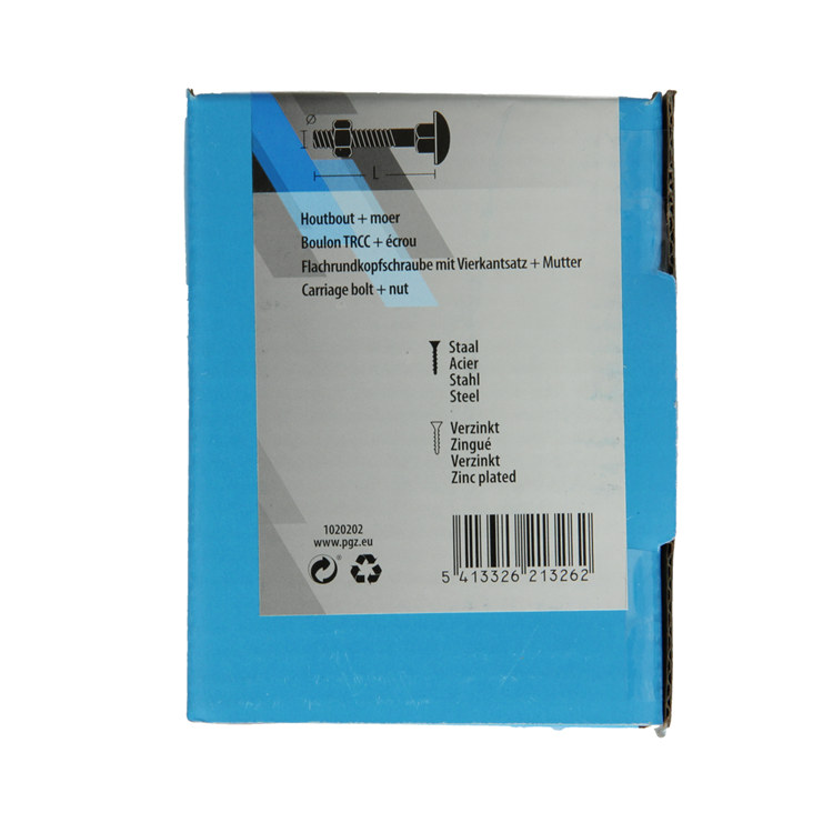 Afbeelding laden in galerijviewer, Mack 1020202 - houtbout + moer verzinkt 20 stm6 x 80 mm | 5 stuks