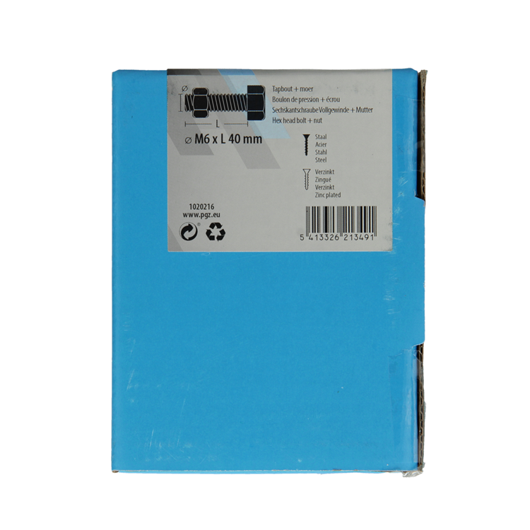 Afbeelding laden in galerijviewer, Mack 1020216 - tapbout + moer verzinkt 30 st m6 x 40 mm | 5 stuks