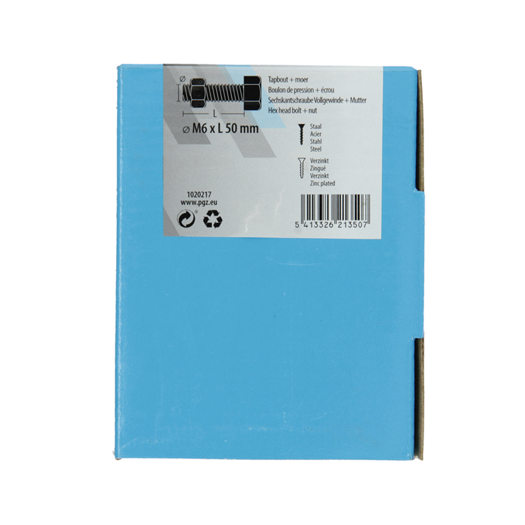 Afbeelding laden in galerijviewer, Mack 1020217 - tapbout + moer verzinkt 26 st m6 x 50 mm | 5 stuks
